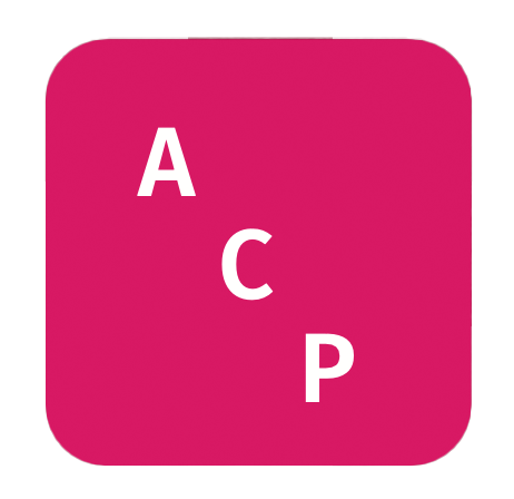 ACP logo/badge that appears in the user interface of the Viewer